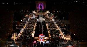 Marché de Noël de Montpellier avec ses chalets illuminés, animations festives et ambiance féerique sur l’Esplanade Charles-de-Gaulle